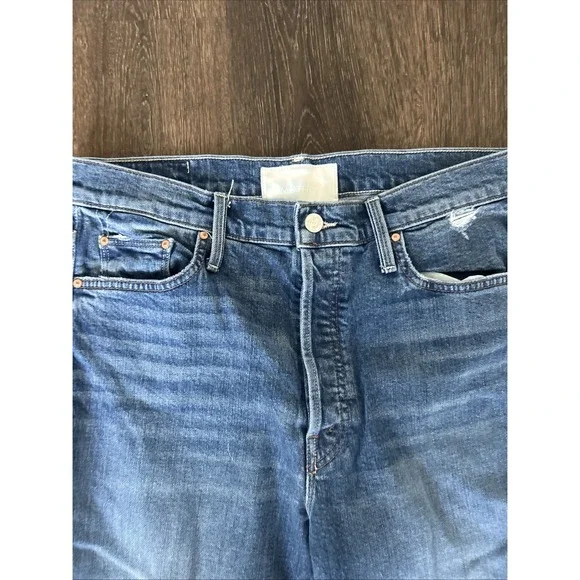 Mother Superior Jeans The Tomcat Playing With Scissors Sz 32 Med Blue Distressed - Picture 5 of 12